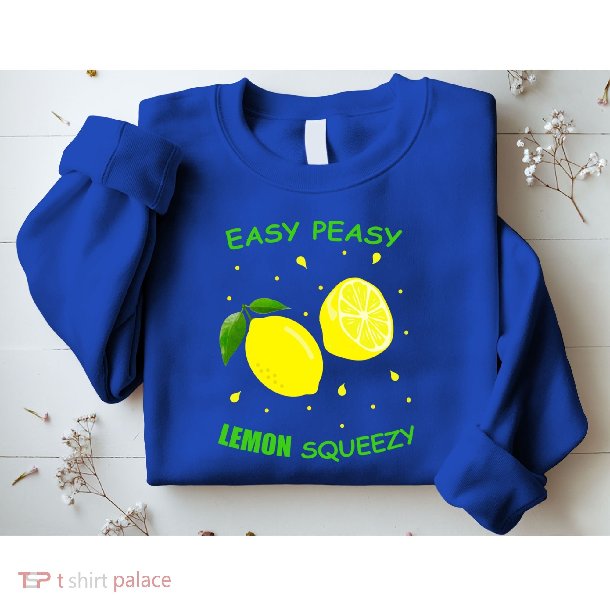 Cute Easy Peasy Lemon Squeezy Fun Summertime Lemonade Lover Gift Sweatshirt