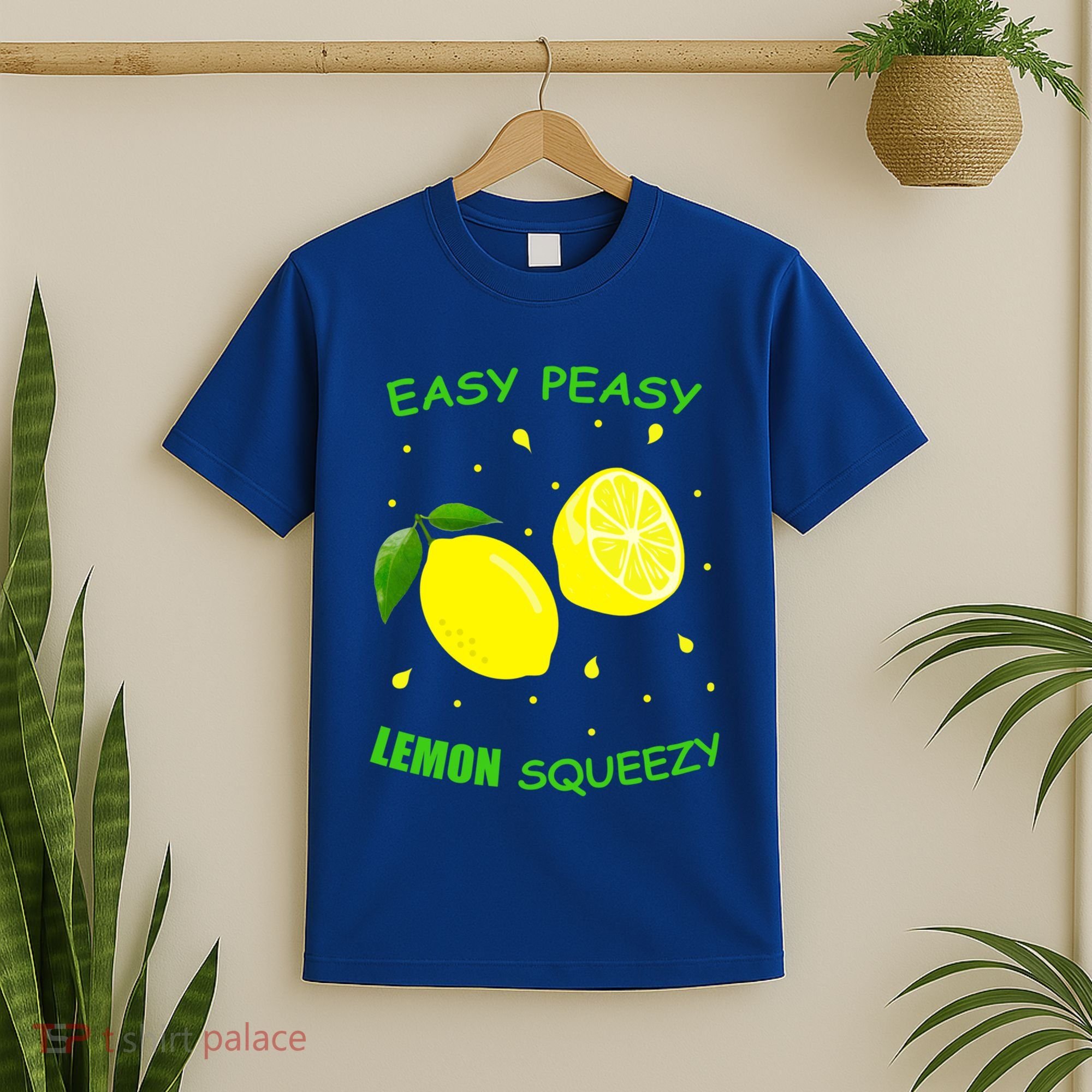 Cute Easy Peasy Lemon Squeezy Fun Summertime Lemonade Lover Gift T-Shirt
