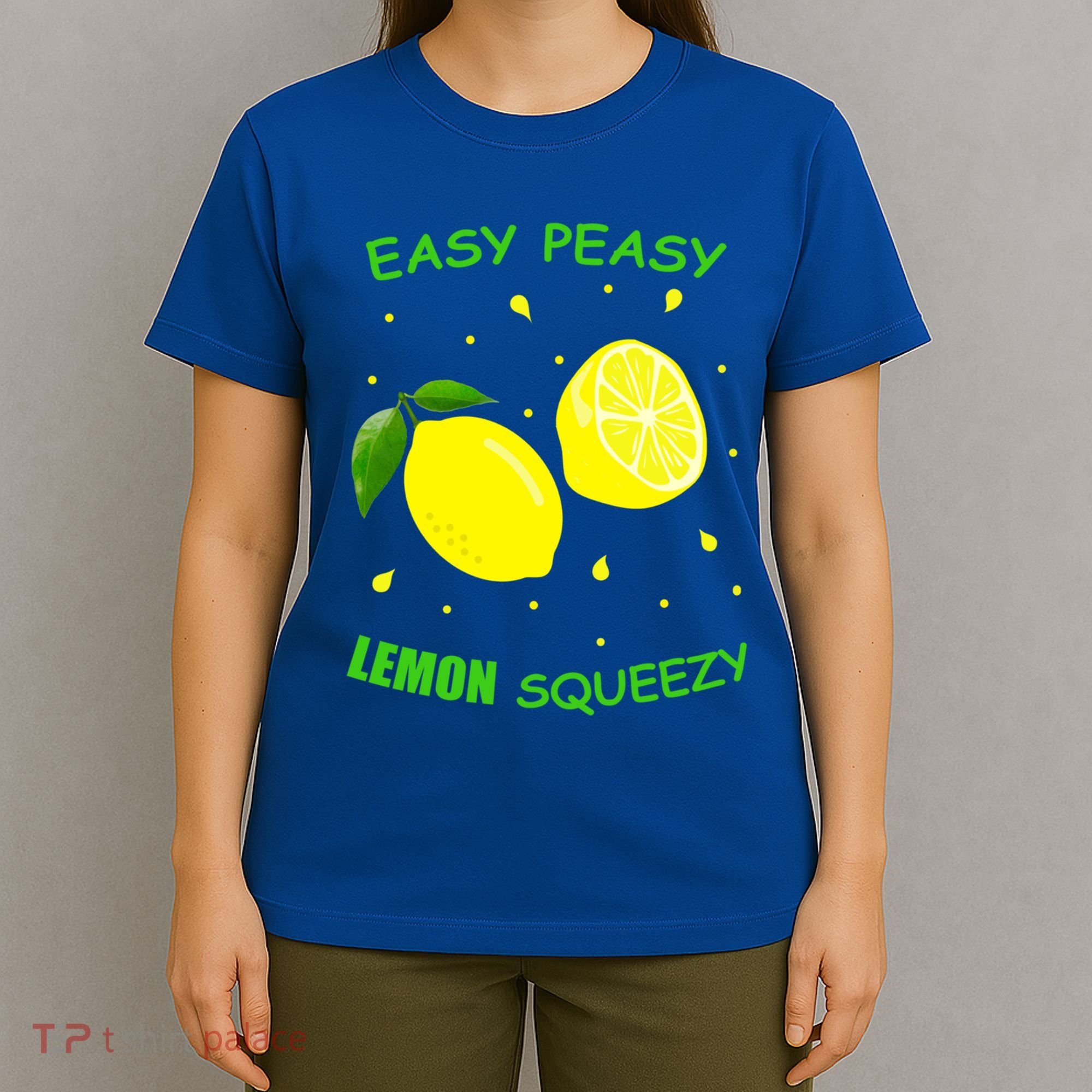 Cute Easy Peasy Lemon Squeezy Fun Summertime Lemonade Lover Gift T-Shirt