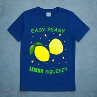 Cute Easy Peasy Lemon Squeezy Fun Summertime Lemonade Lover Gift T-Shirt thumb 5