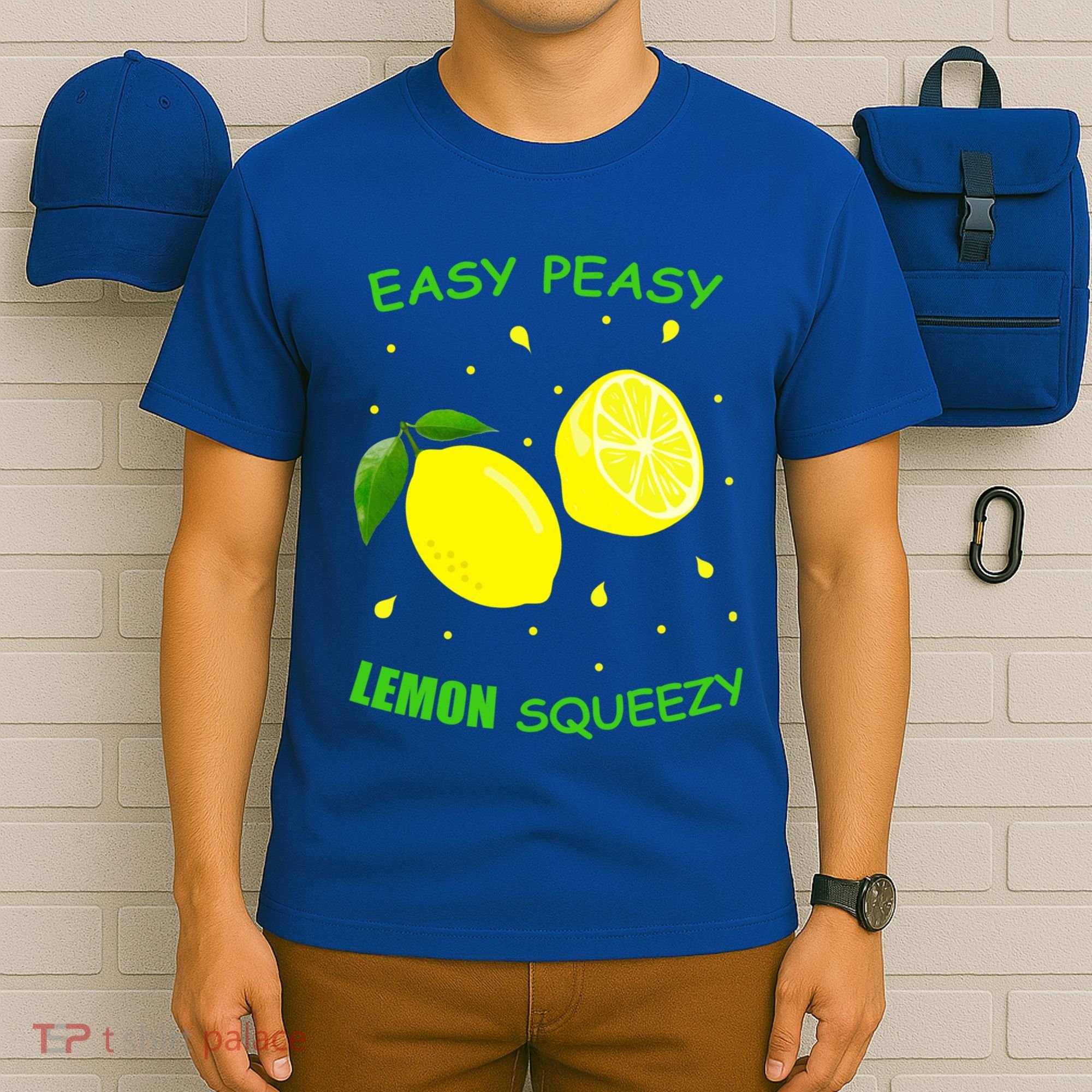 Cute Easy Peasy Lemon Squeezy Fun Summertime Lemonade Lover Gift T-Shirt