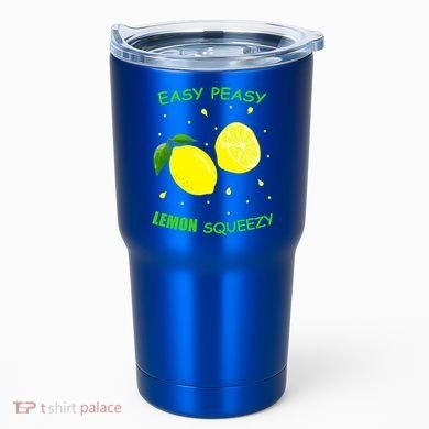 Cute Easy Peasy Lemon Squeezy Fun Summertime Lemonade Lover Gift Tumbler