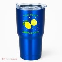 Cute Easy Peasy Lemon Squeezy Fun Summertime Lemonade Lover Gift Tumbler thumb 0