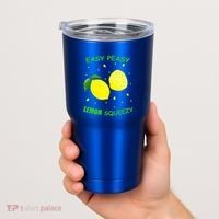 Cute Easy Peasy Lemon Squeezy Fun Summertime Lemonade Lover Gift Tumbler thumb 2
