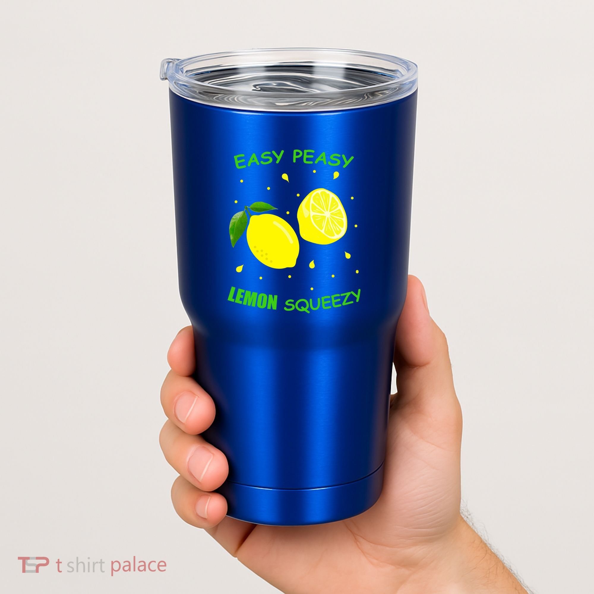 Cute Easy Peasy Lemon Squeezy Fun Summertime Lemonade Lover Gift Tumbler