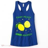 Cute Easy Peasy Lemon Squeezy Fun Summertime Lemonade Lover Gift Women's Tank Top thumb 0