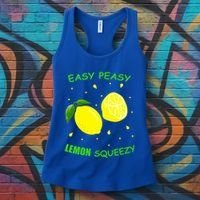 Cute Easy Peasy Lemon Squeezy Fun Summertime Lemonade Lover Gift Women's Tank Top thumb 3