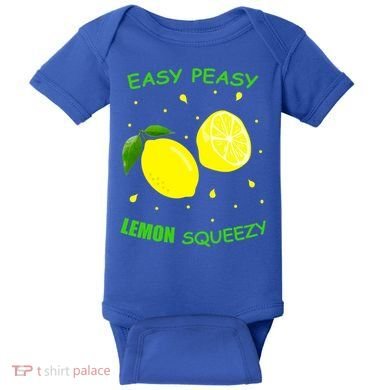 Cute Easy Peasy Lemon Squeezy Fun Summertime Lemonade Lover Gift Baby Bodysuit