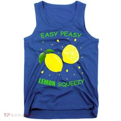 Cute Easy Peasy Lemon Squeezy Fun Summertime Lemonade Lover Gift Tank Top