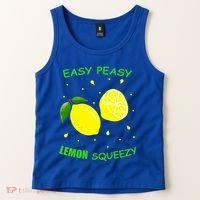 Cute Easy Peasy Lemon Squeezy Fun Summertime Lemonade Lover Gift Tank Top thumb 2
