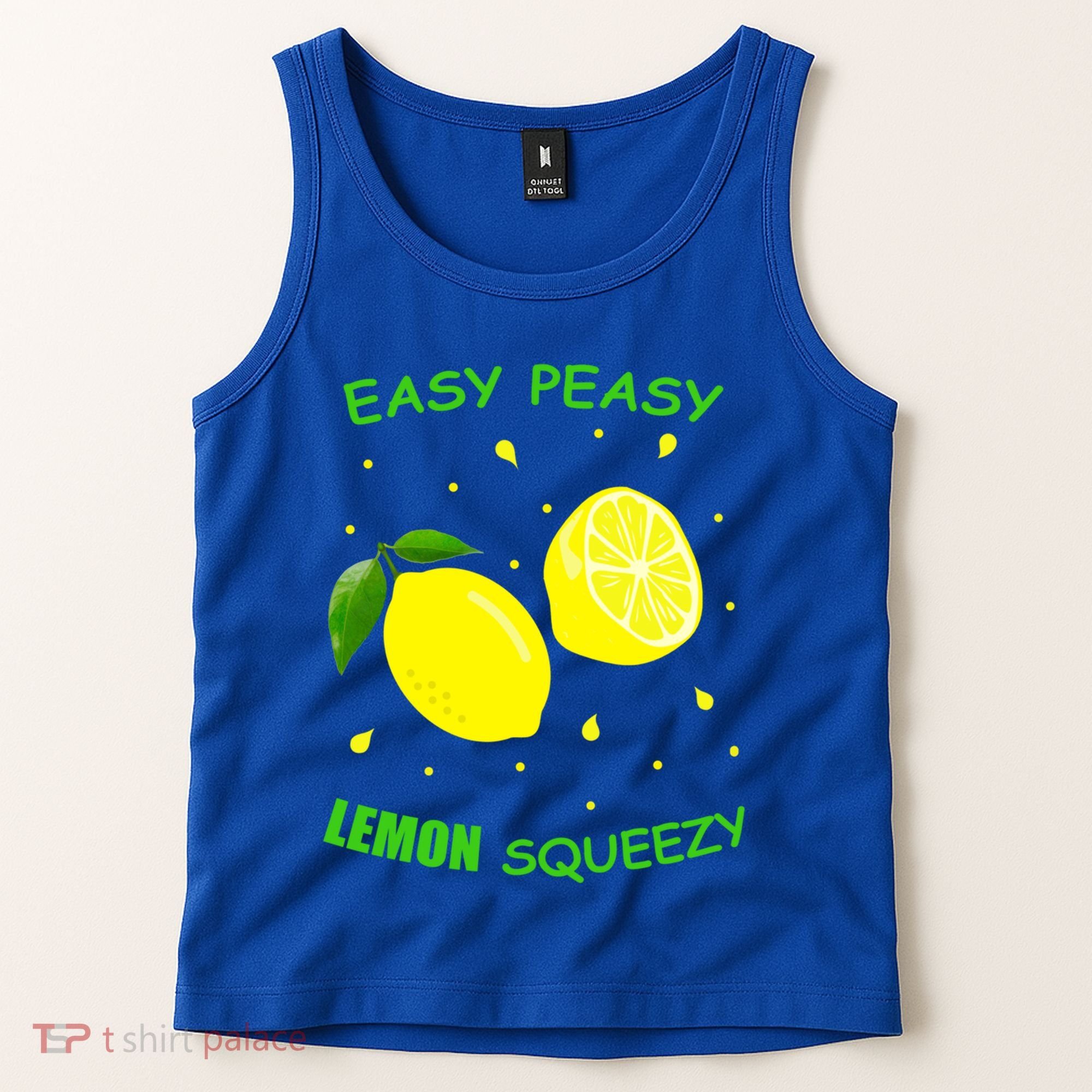 Cute Easy Peasy Lemon Squeezy Fun Summertime Lemonade Lover Gift Tank Top