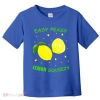 Cute Easy Peasy Lemon Squeezy Fun Summertime Lemonade Lover Gift Toddler T-Shirt thumb 0