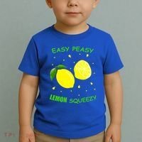 Cute Easy Peasy Lemon Squeezy Fun Summertime Lemonade Lover Gift Toddler T-Shirt thumb 2