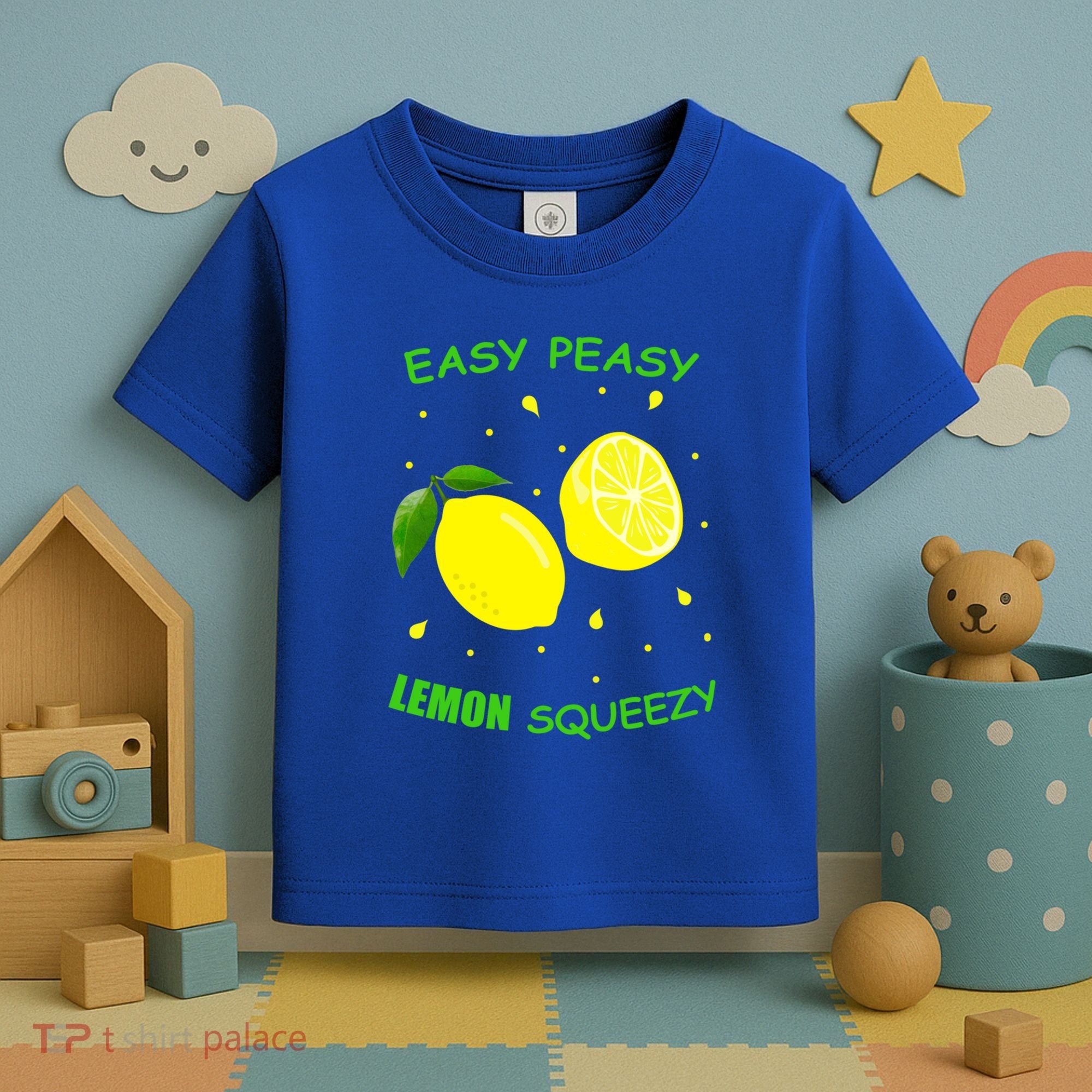 Cute Easy Peasy Lemon Squeezy Fun Summertime Lemonade Lover Gift Toddler T-Shirt