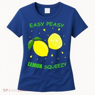Cute Easy Peasy Lemon Squeezy Fun Summertime Lemonade Lover Gift Women's T-Shirt