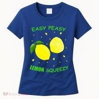 Cute Easy Peasy Lemon Squeezy Fun Summertime Lemonade Lover Gift Women's T-Shirt thumb 0