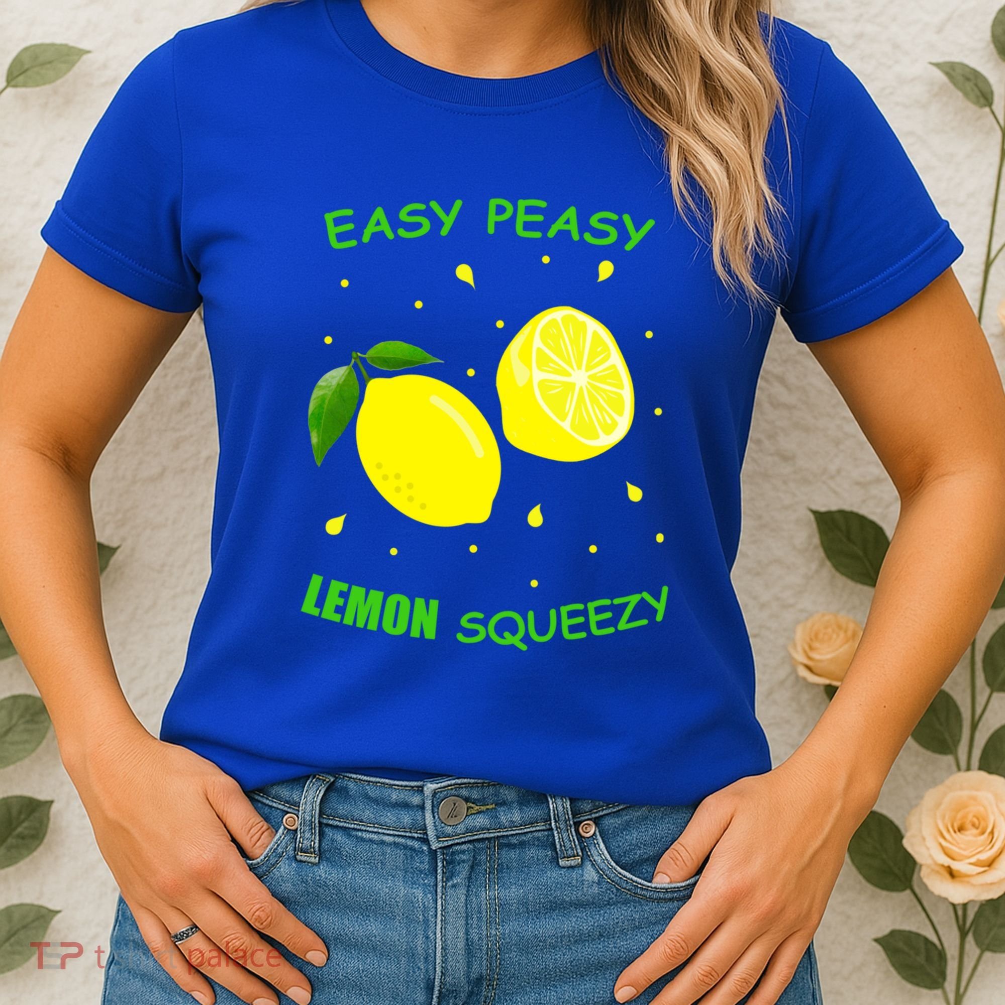 Cute Easy Peasy Lemon Squeezy Fun Summertime Lemonade Lover Gift Women's T-Shirt