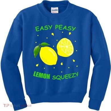 Cute Easy Peasy Lemon Squeezy Fun Summertime Lemonade Lover Gift Kids Sweatshirt