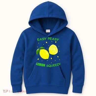 Cute Easy Peasy Lemon Squeezy Fun Summertime Lemonade Lover Gift Kids Hoodie