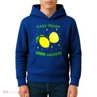 Cute Easy Peasy Lemon Squeezy Fun Summertime Lemonade Lover Gift Kids Hoodie thumb 4