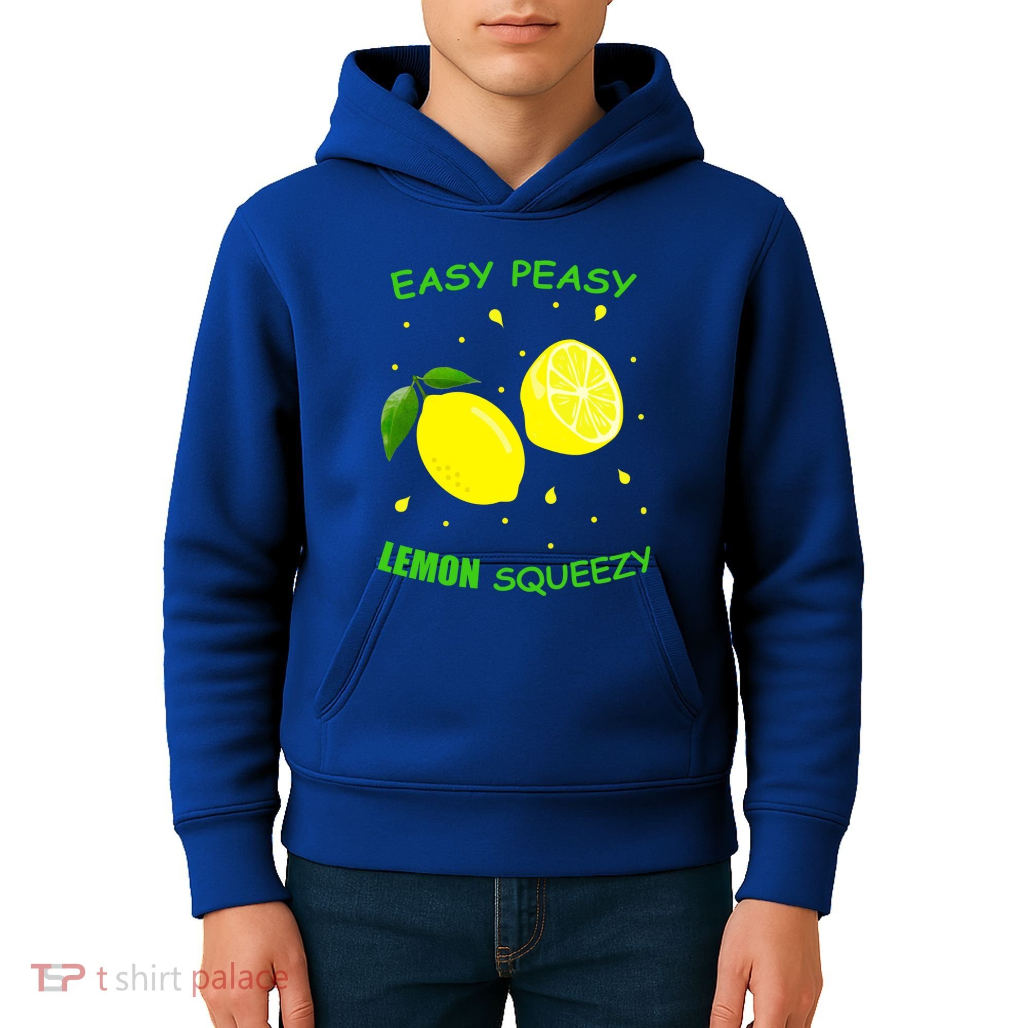 Cute Easy Peasy Lemon Squeezy Fun Summertime Lemonade Lover Gift Kids Hoodie