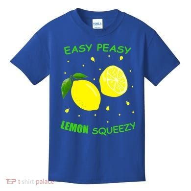 Cute Easy Peasy Lemon Squeezy Fun Summertime Lemonade Lover Gift Kids T-Shirt