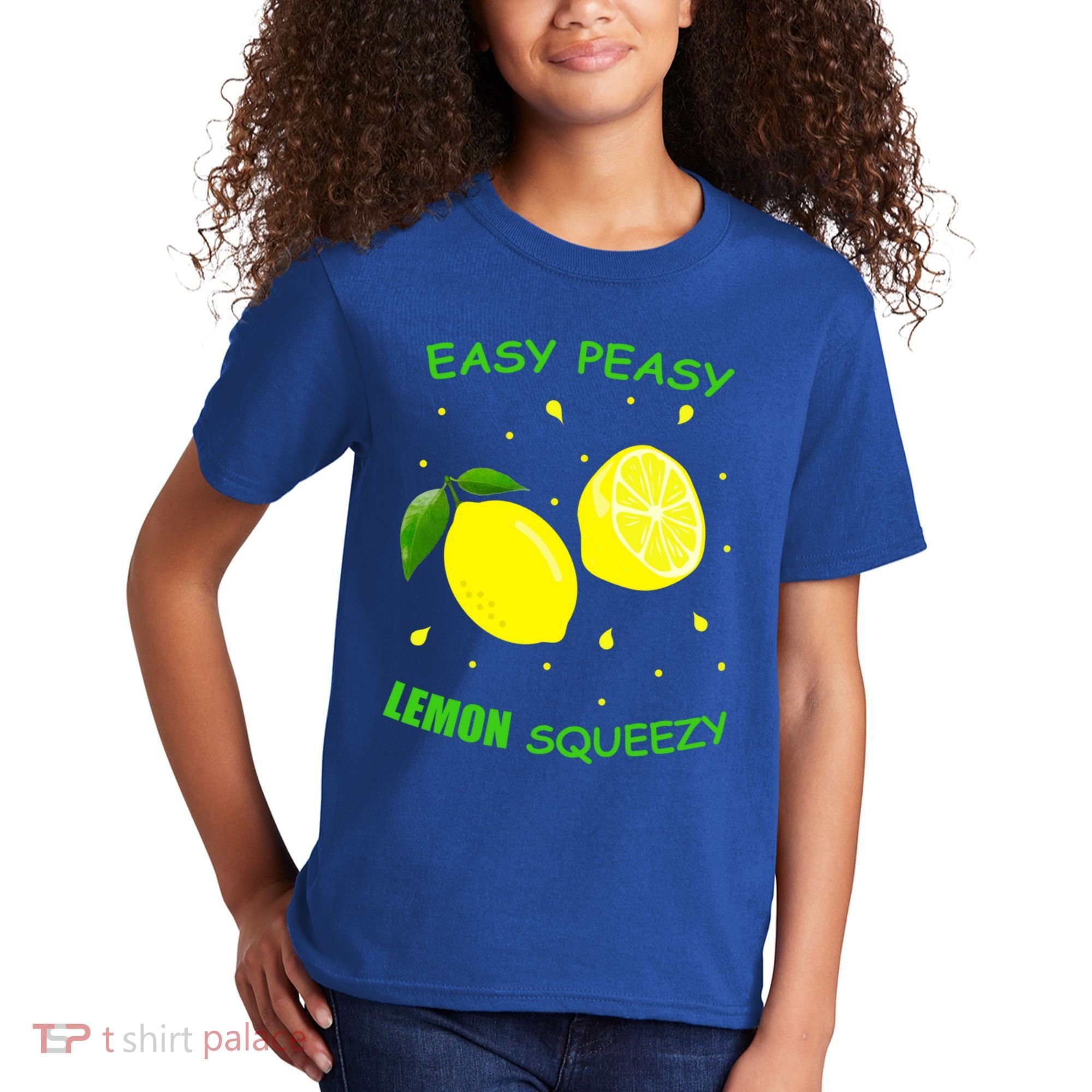 Cute Easy Peasy Lemon Squeezy Fun Summertime Lemonade Lover Gift Kids T-Shirt