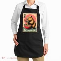 Capybara Eating Ramen Noodles Japanese Art Capybara Apron thumb 2