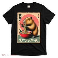 Capybara Eating Ramen Noodles Japanese Art Capybara T-Shirt thumb 0