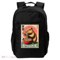 Capybara Eating Ramen Noodles Japanese Art Capybara Backpack thumb 0