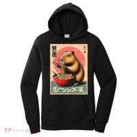 Capybara Eating Ramen Noodles Japanese Art Capybara Women's Hoodie thumb 0
