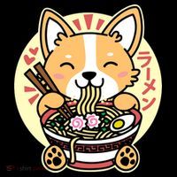 Corgi Eating Ramen Cute Kawaii Noodles Coffee Mug thumb 5