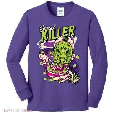 Cereal Killer Funny Kids Long Sleeve Shirt