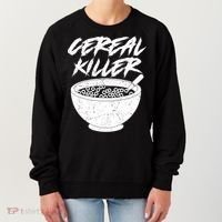 Cereal Killer Funny Halloween Distressed Women's Sweatshirt thumb 0
