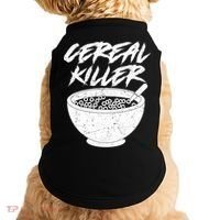 Cereal Killer Funny Halloween Distressed Doggie Tank thumb 0