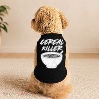 Cereal Killer Funny Halloween Distressed Doggie Tank thumb 2