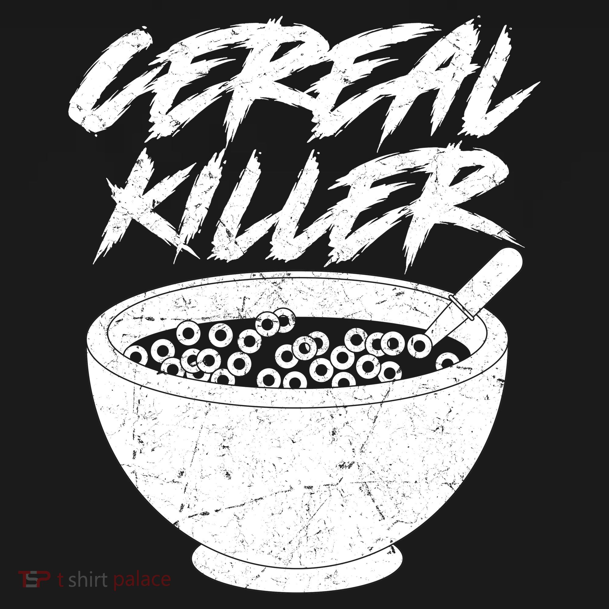 Cereal Killer Funny Halloween Distressed Doggie Tank
