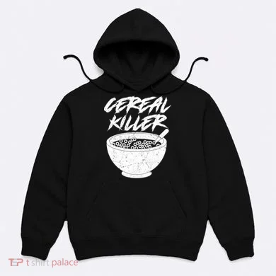 Cereal Killer Funny Halloween Distressed Hoodie