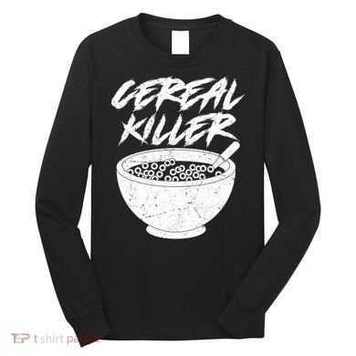 Cereal Killer Funny Halloween Distressed Long Sleeve Shirt