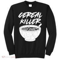 Cereal Killer Funny Halloween Distressed Sweatshirt thumb 0