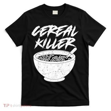 Cereal Killer Funny Halloween Distressed T-Shirt