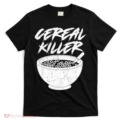 Cereal Killer Funny Halloween Distressed T-Shirt