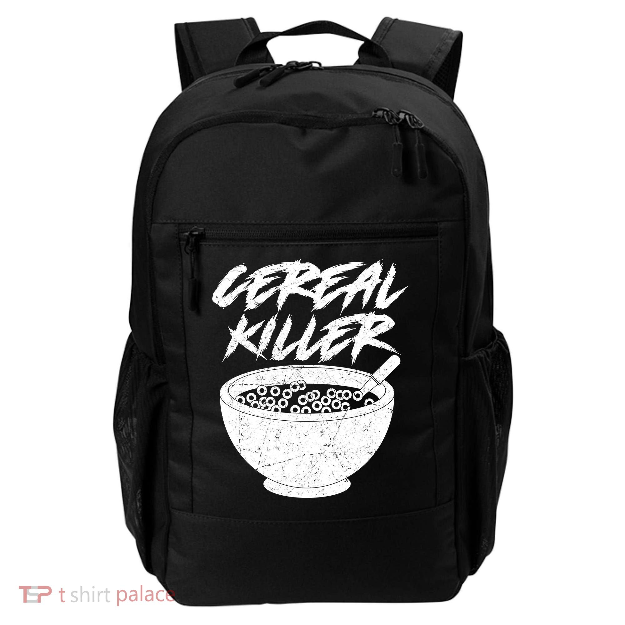 Cereal Killer Funny Halloween Distressed Backpack
