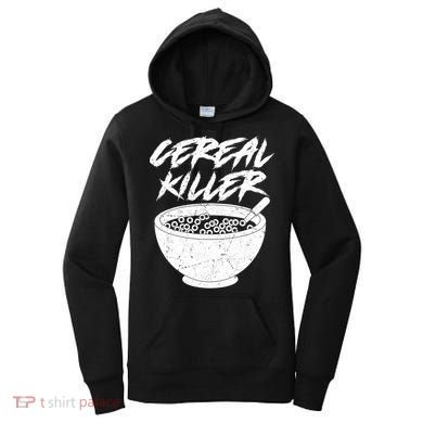 Cereal Killer Funny Halloween Distressed Women's Hoodie