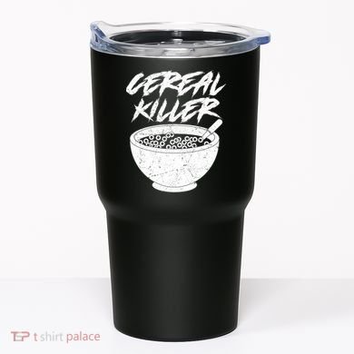 Cereal Killer Funny Halloween Distressed Tumbler