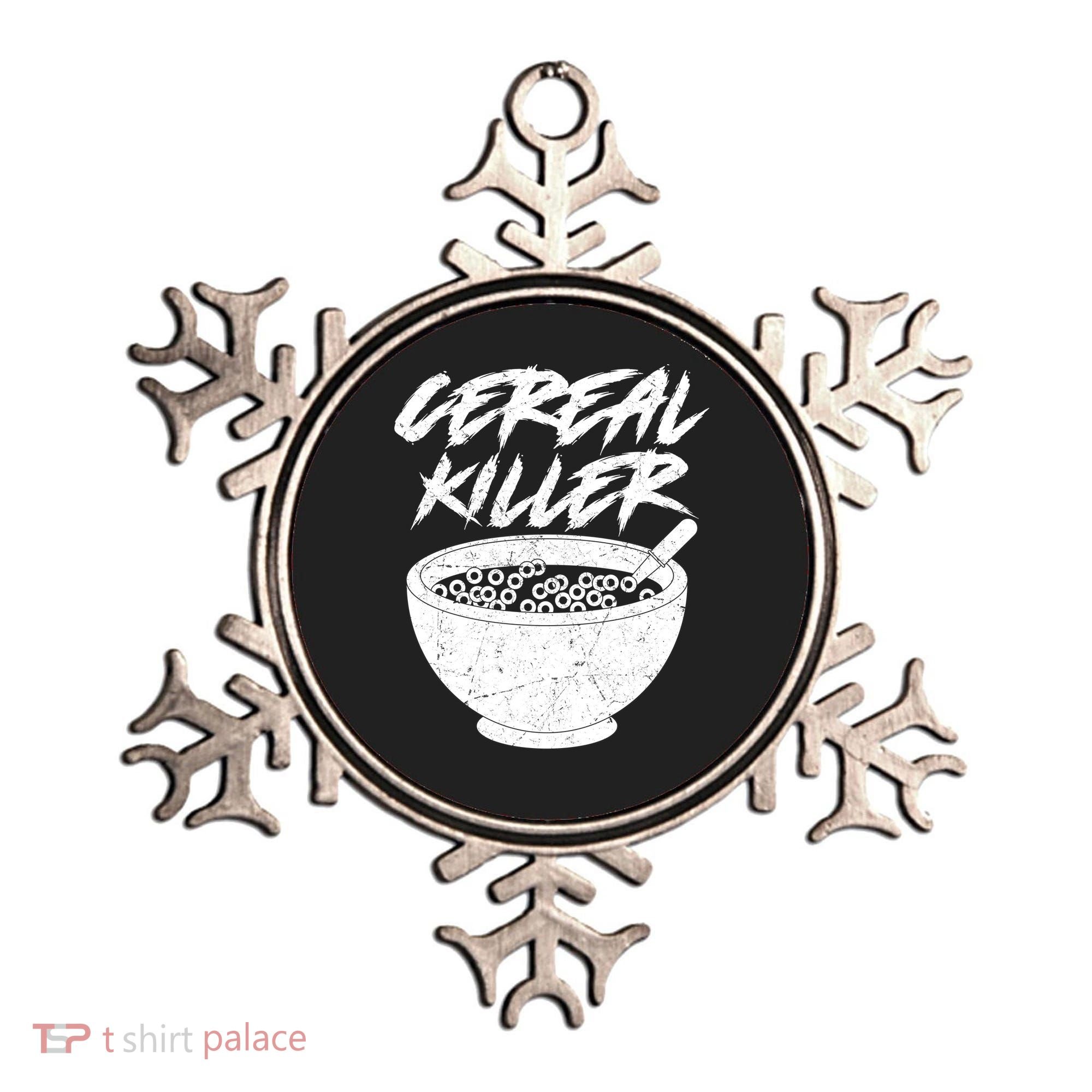 Cereal Killer Funny Halloween Distressed Ornament