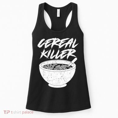 Cereal Killer Funny Halloween Distressed Women's Tank Top