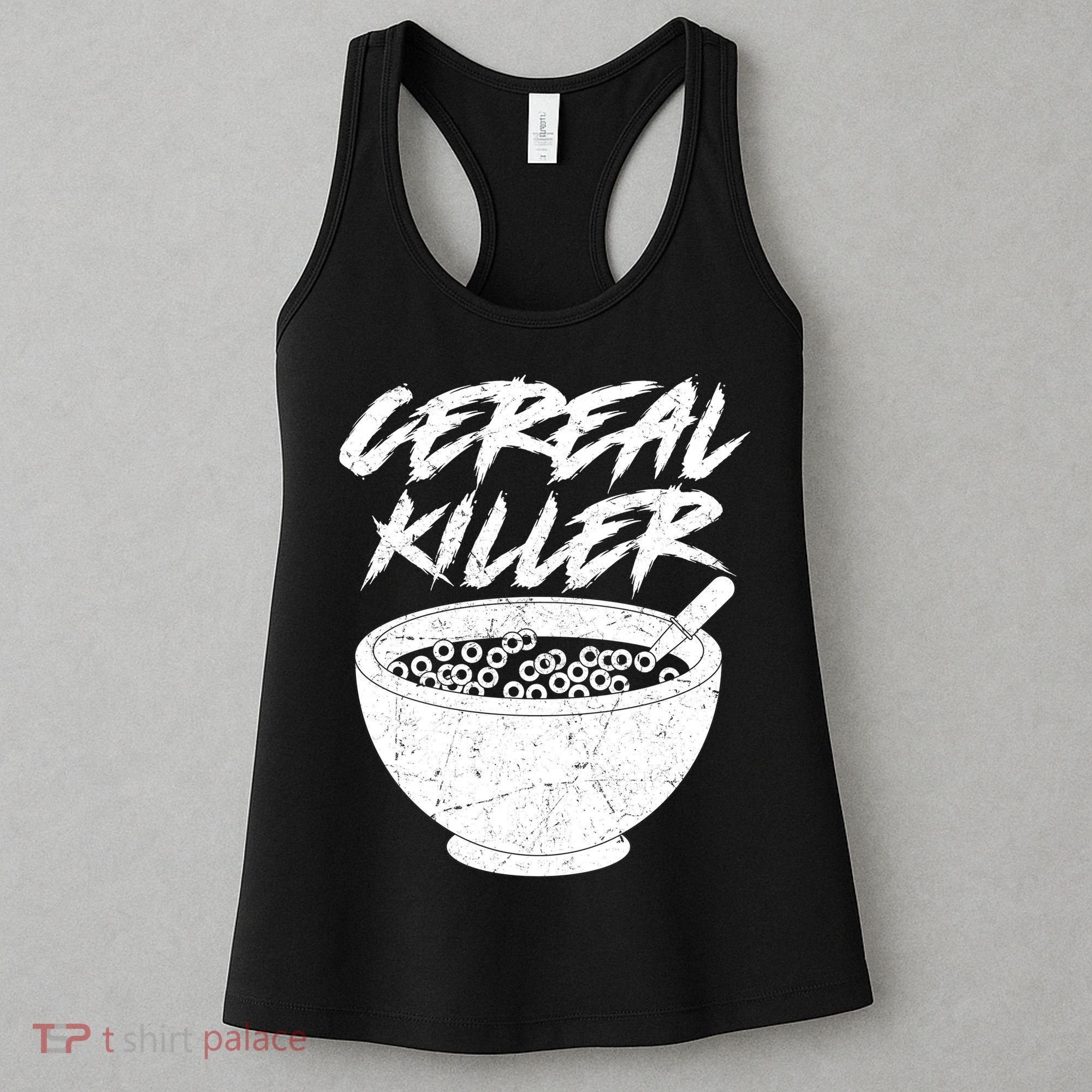 Cereal Killer Funny Halloween Distressed Women's Tank Top