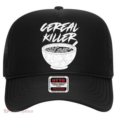 Cereal Killer Funny Halloween Distressed Hat