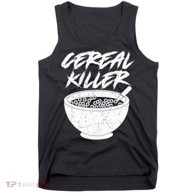 Cereal Killer Funny Halloween Distressed Tank Top